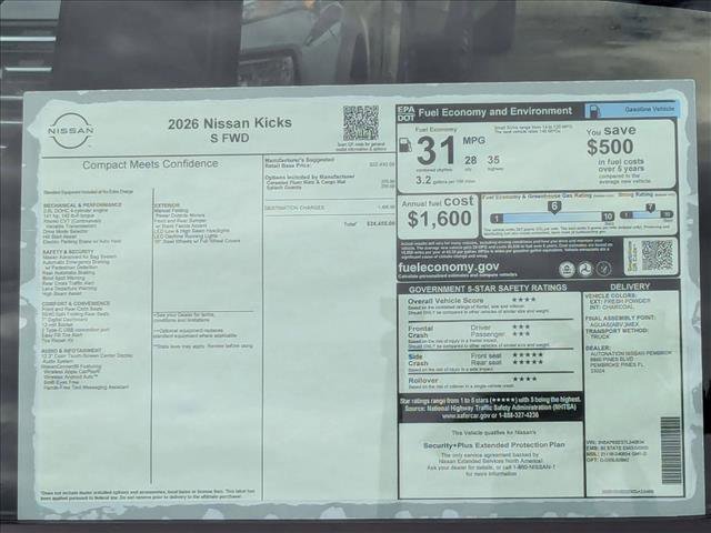 New 2026 Nissan Kicks S image 16