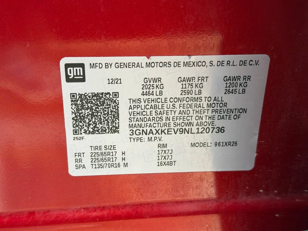 Used 2022 Chevrolet Equinox LT FWD image 54