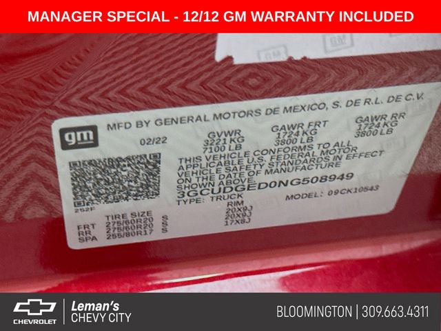 Used 2022 Chevrolet Silverado 1500 LTZ w/ Z71 Off-Road Package image 34