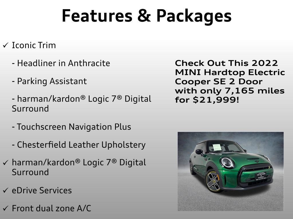 Used 2022 MINI Cooper SE FWD image 20
