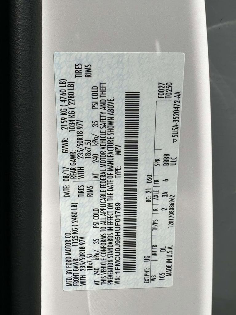 Used 2017 Ford Escape Titanium w/ Equipment Group 301A image 30