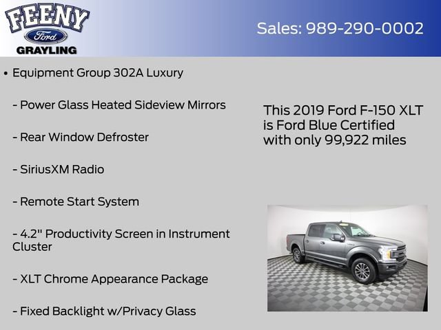 Certified 2019 Ford F150 XLT w/ Equipment Group 302A Luxury AWD/4WD image 9