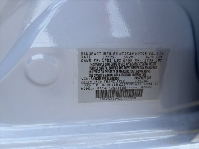 New 2025 Nissan Versa SV w/ Trunk Package FWD image 24