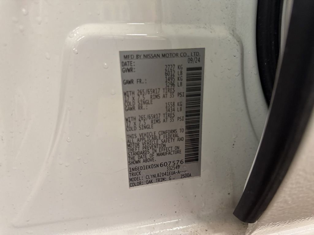 Certified 2025 Nissan Frontier SV image 61