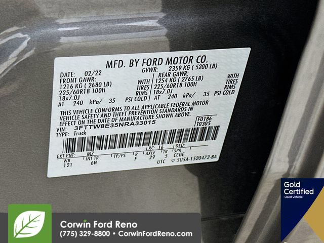 Certified 2022 Ford Maverick Lariat w/ Lariat Luxury Package FWD image 34