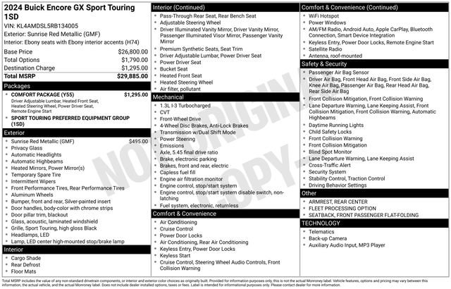 Used 2024 Buick Encore GX Sport Touring w/ Comfort Package image 4