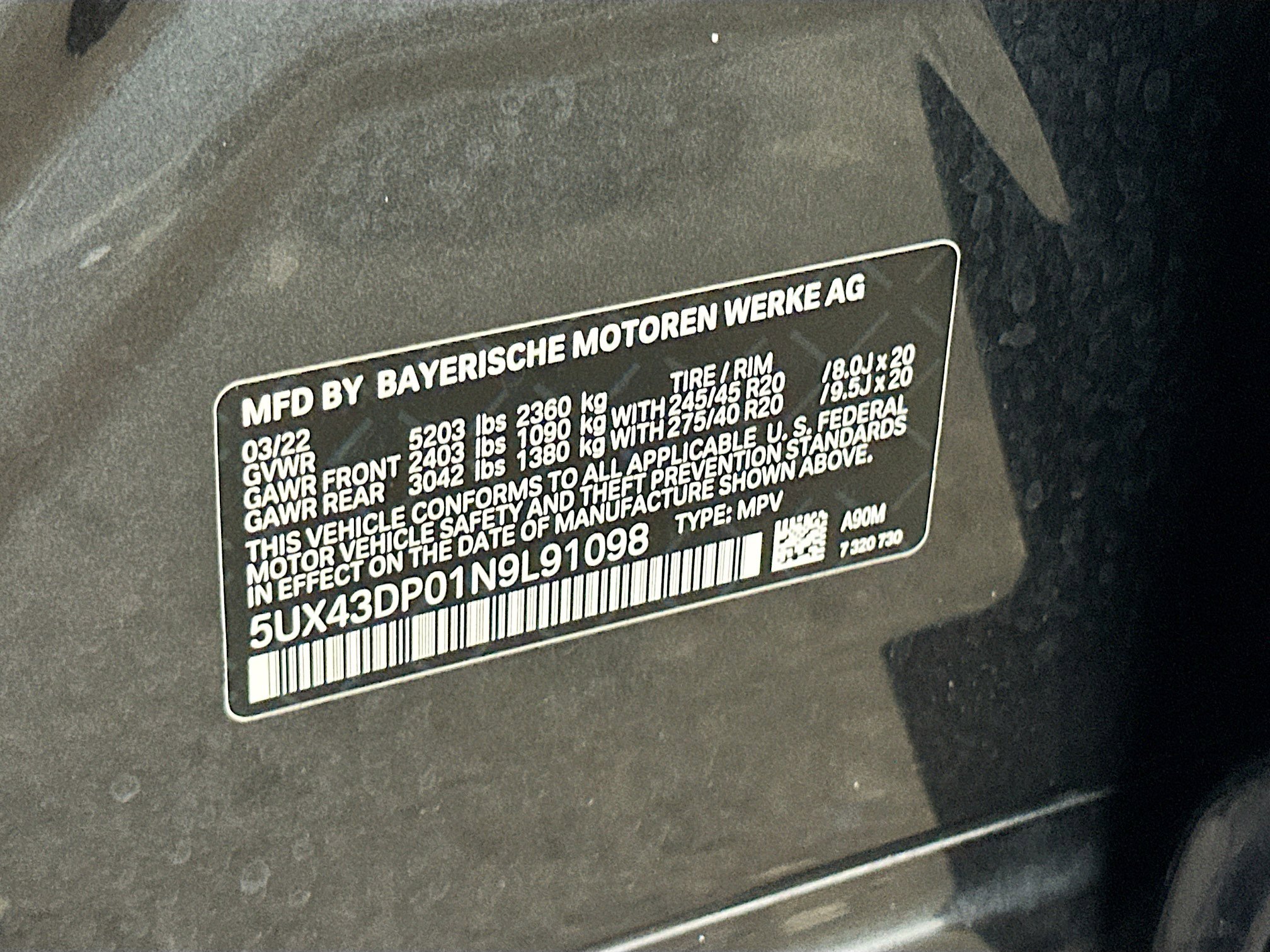 Used 2022 BMW X3 sDrive30i w/ M Sport Package 2 RWD image 34