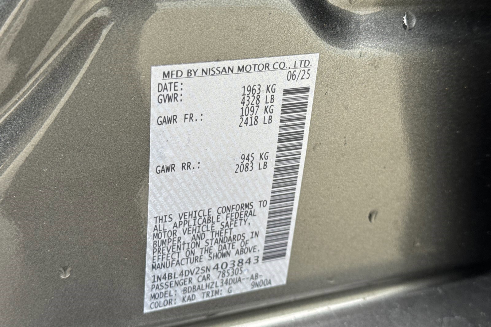 Used 2025 Nissan Altima 2.5 SV image 23