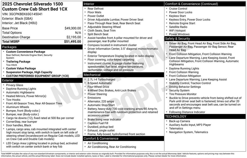 Used 2025 Chevrolet Silverado 1500 Custom image 5