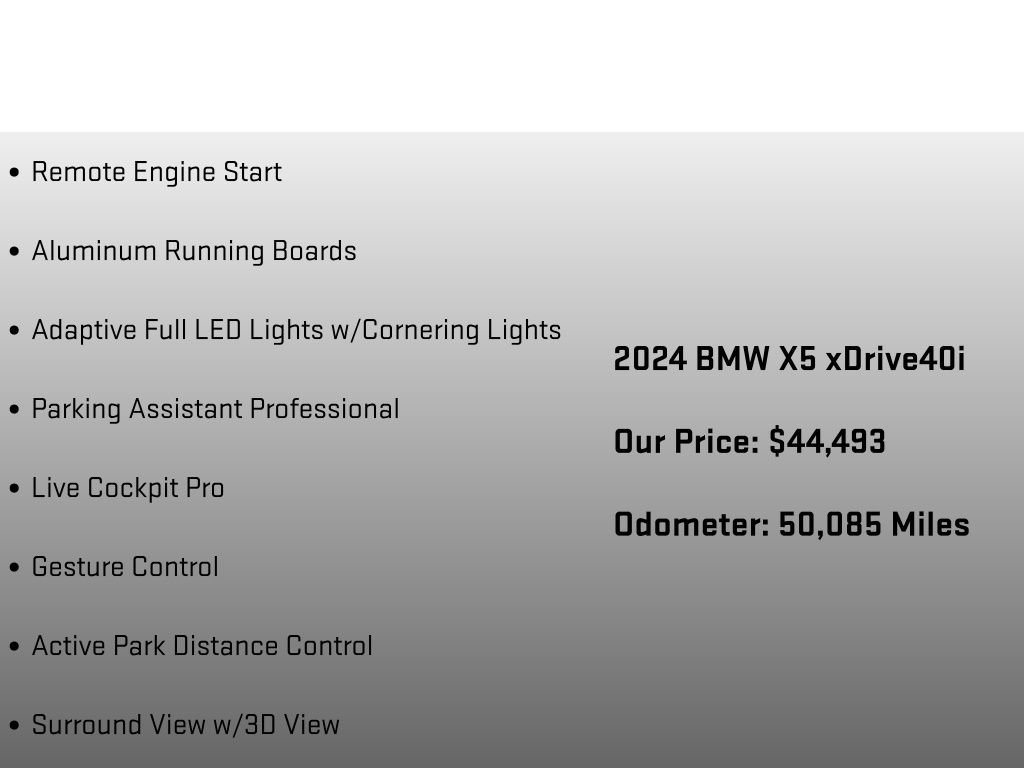 Used 2024 BMW X5 xDrive40i w/ Premium Package AWD/4WD image 25