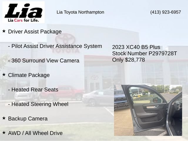 Used 2023 Volvo XC40 B5 Plus w/ Driver Assist Package AWD/4WD image 7