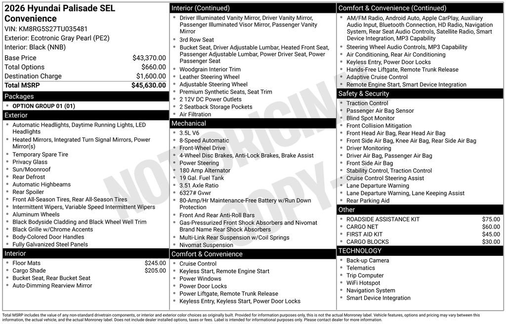 Used 2026 Hyundai Palisade SEL image 36