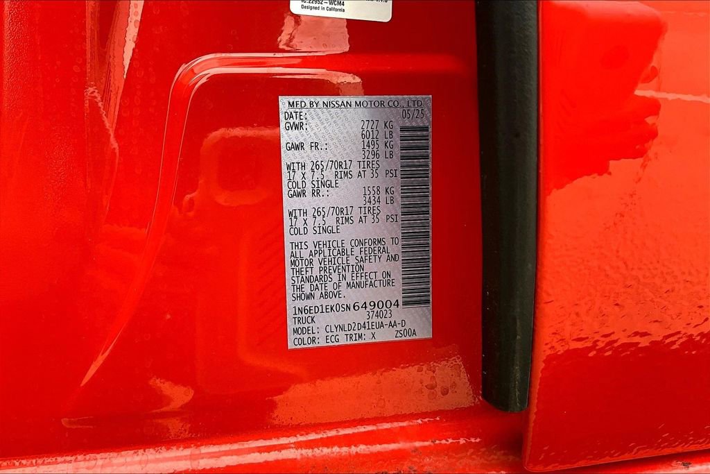 Used 2025 Nissan Frontier PRO-4X image 42
