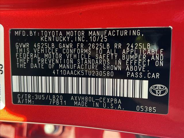New 2026 Toyota Camry XSE FWD image 20