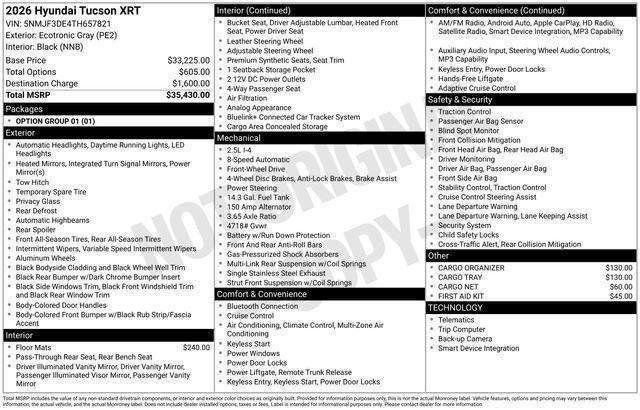 New 2026 Hyundai Tucson XRT image 30