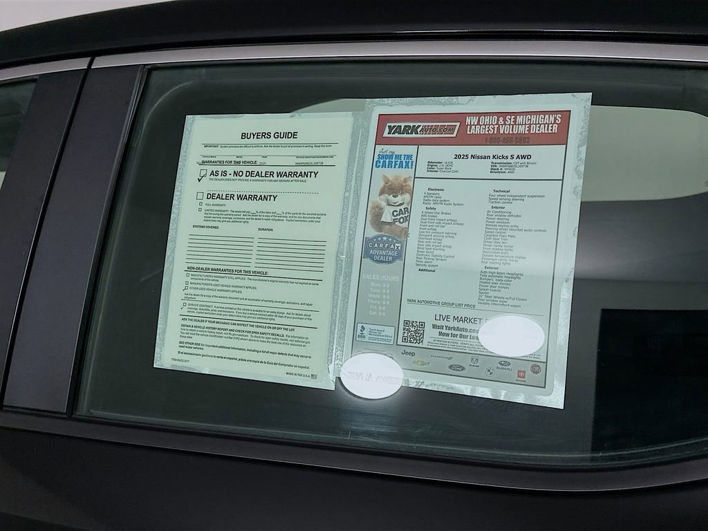 Certified 2025 Nissan Kicks S image 14