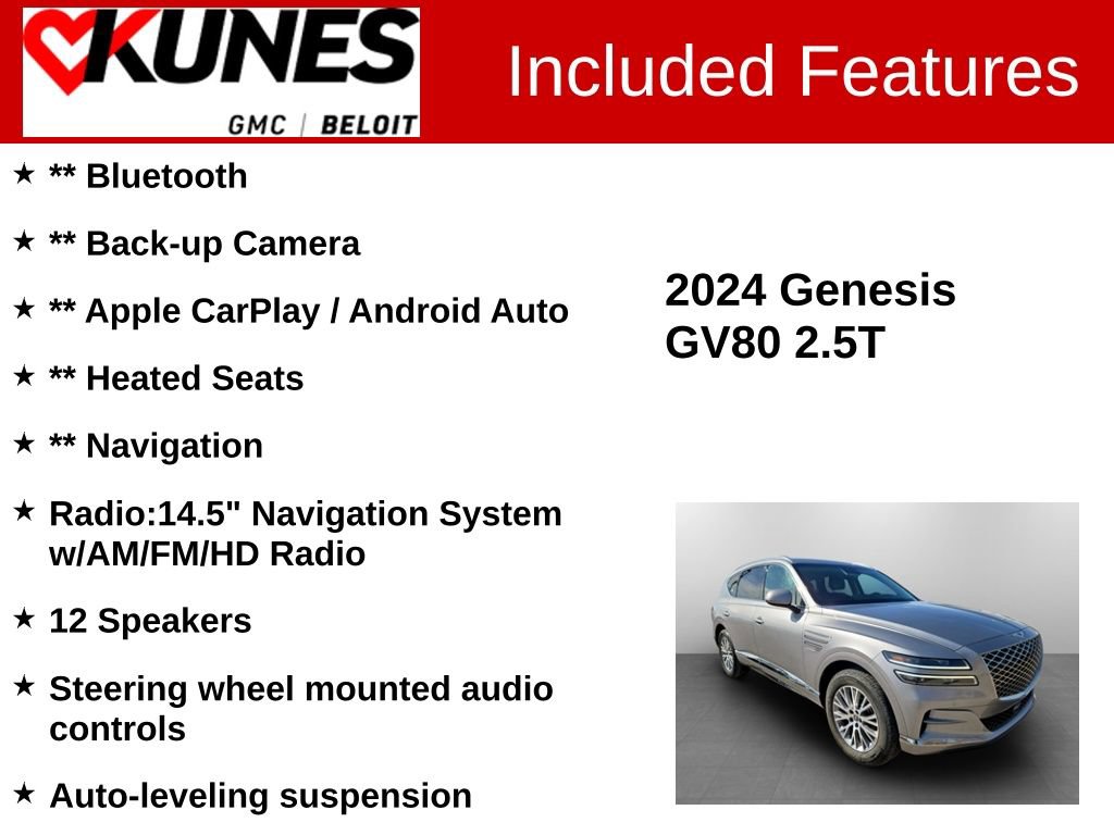 Used 2024 Genesis GV80 2.5T image 2