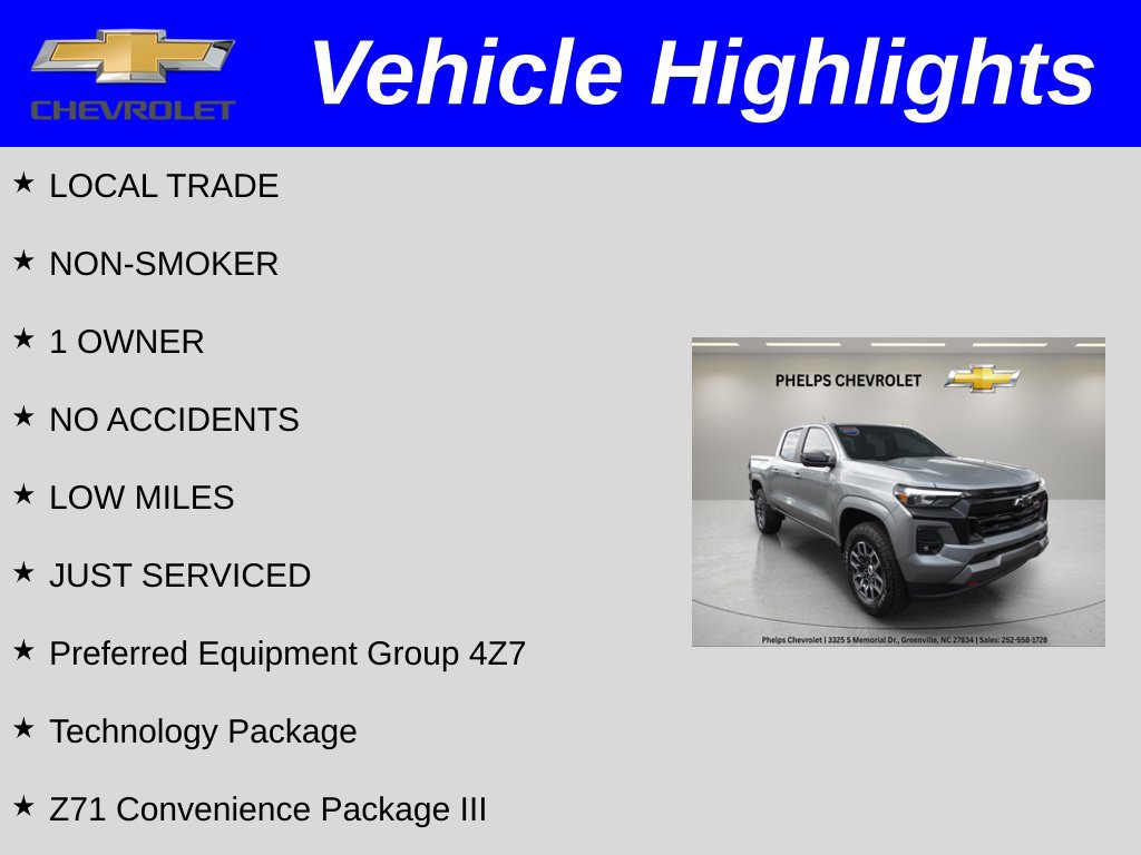 Certified 2025 Chevrolet Colorado Z71 w/ Technology Package AWD/4WD image 2