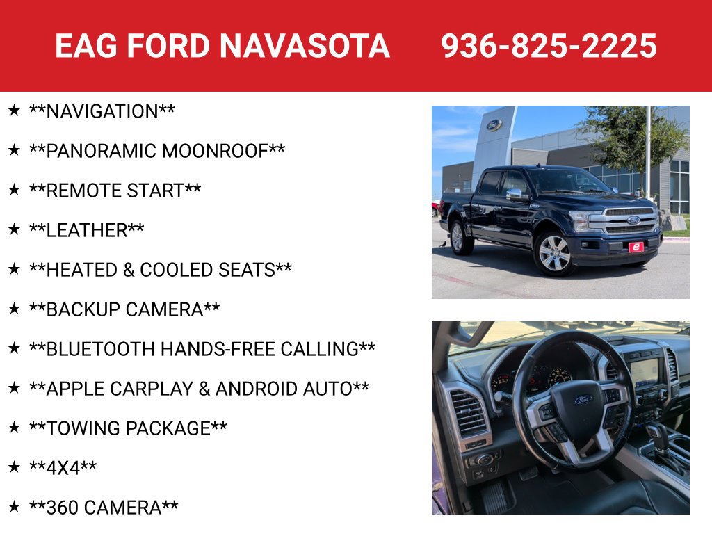 Used 2019 Ford F150 Platinum w/ Equipment Group 701A Luxury RWD image 4