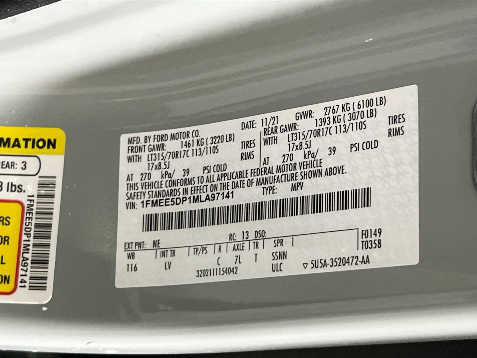 Used 2021 Ford Bronco Big Bend w/ Sasquatch Package image 30