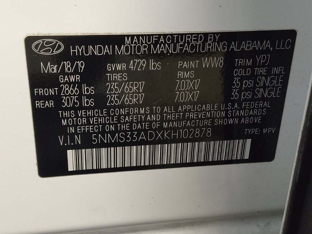 Used 2019 Hyundai Santa Fe SEL FWD image 33