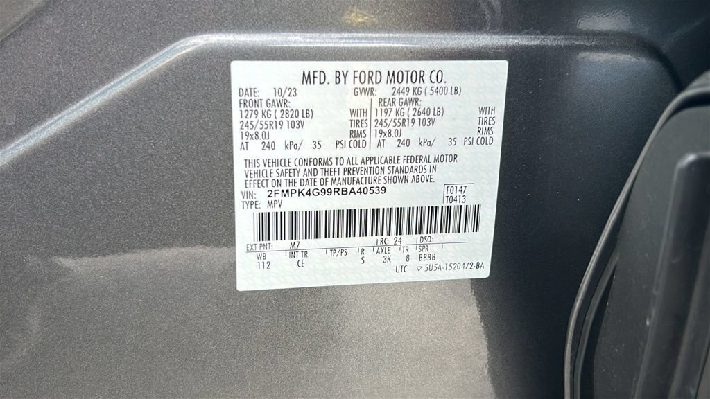 Used 2024 Ford Edge SE w/ Black Appearance Package AWD/4WD image 45