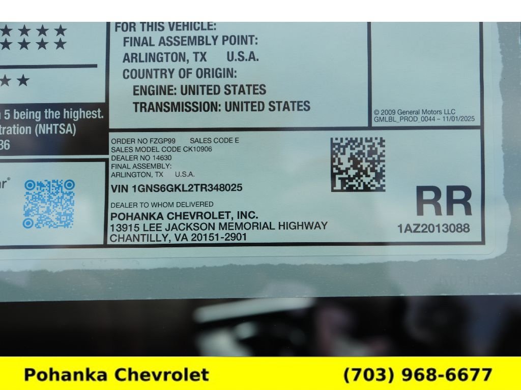 New 2026 Chevrolet Suburban High Country w/ Sun And Tow Package AWD/4WD image 31