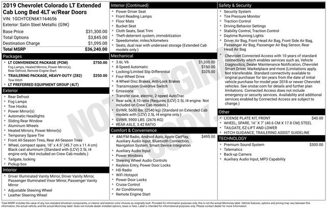 Used 2019 Chevrolet Colorado LT w/ LT Convenience Package image 5