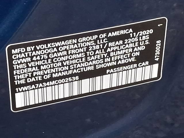 Used 2021 Volkswagen Passat 2.0T SE FWD image 25
