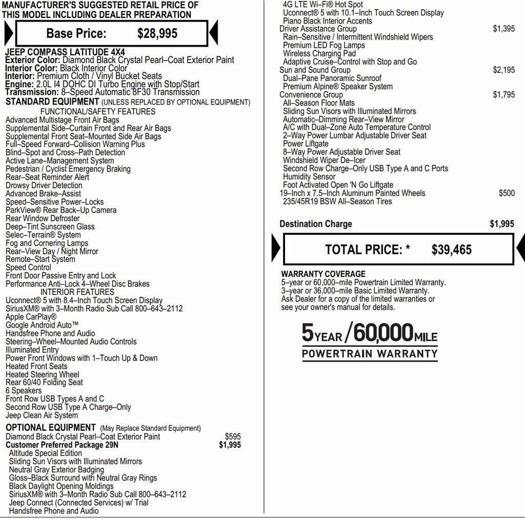 New 2026 Jeep Compass Latitude w/ Sun and Sound Group image 2