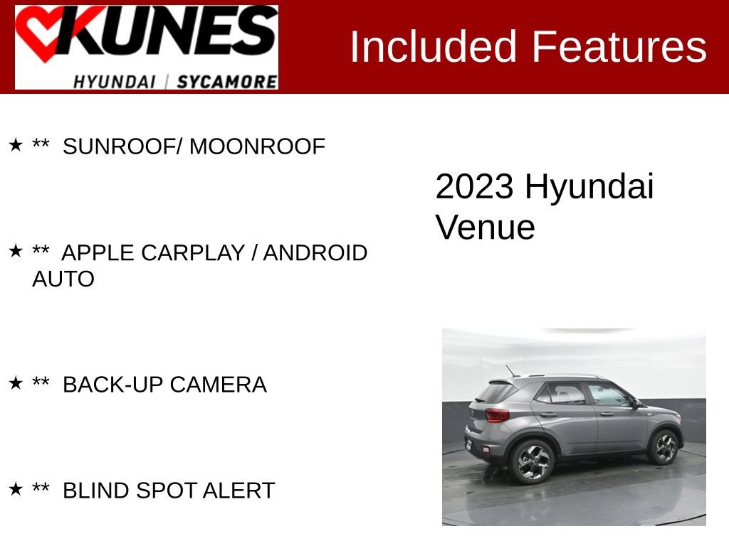 Certified 2023 Hyundai Venue SEL FWD image 2