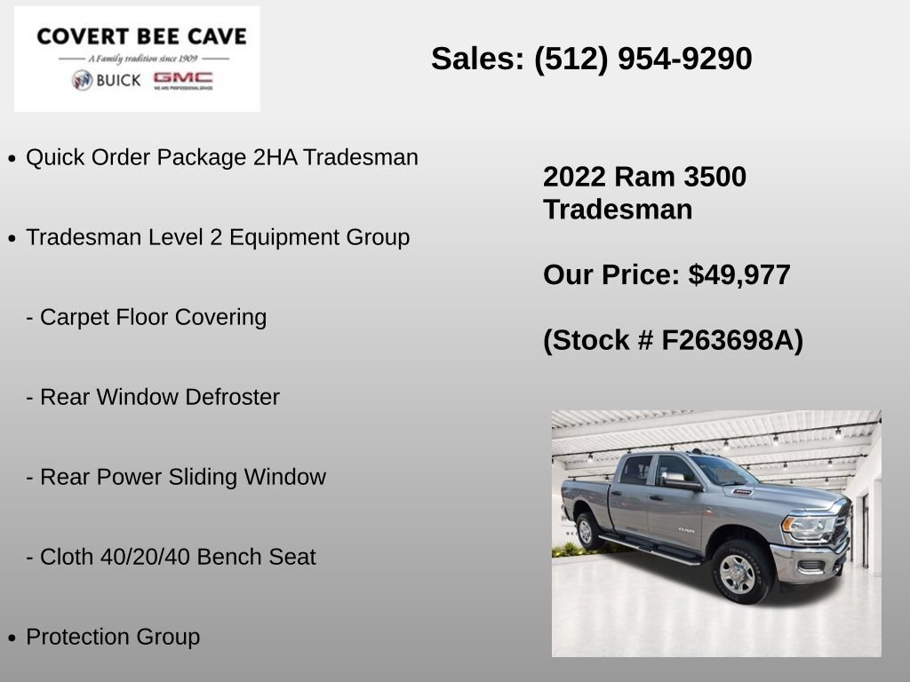 Used 2022 RAM 3500 Tradesman AWD/4WD image 6