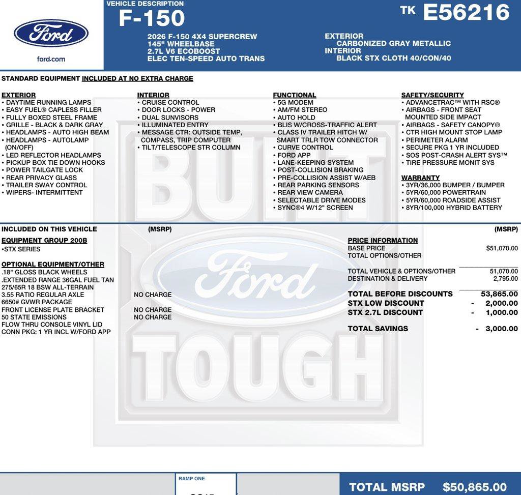New 2026 Ford F150 STX AWD/4WD image 2