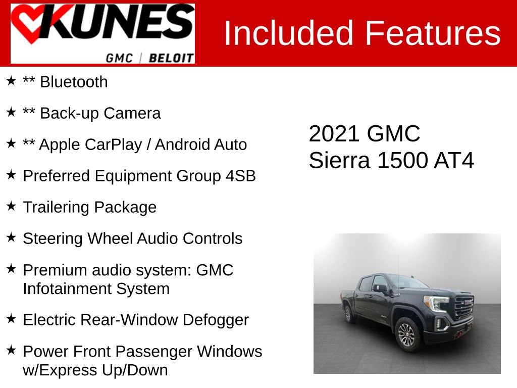 Used 2021 GMC Sierra 1500 AT4 image 2