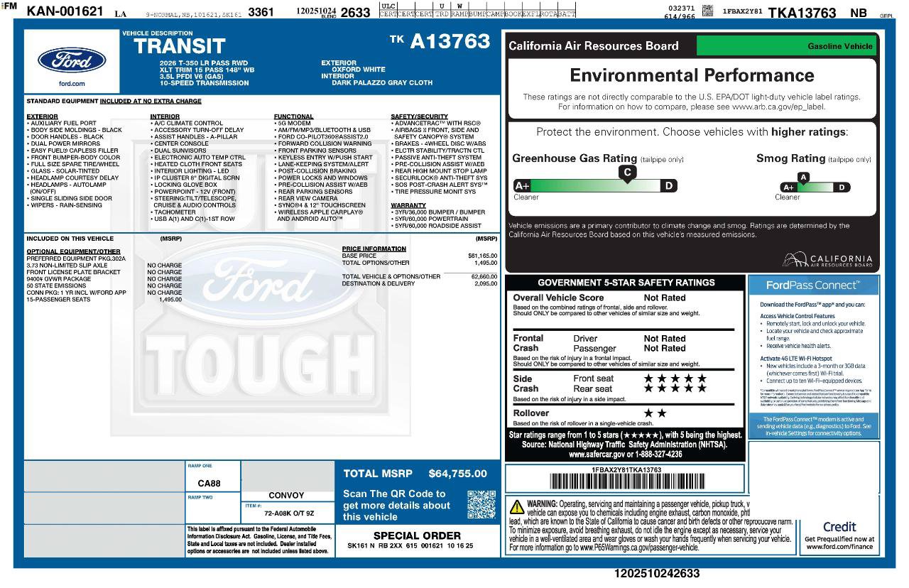 Used 2026 Ford Transit 350 XLT RWD image 11