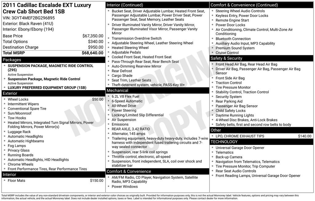 Used 2011 Cadillac Escalade EXT Luxury image 7