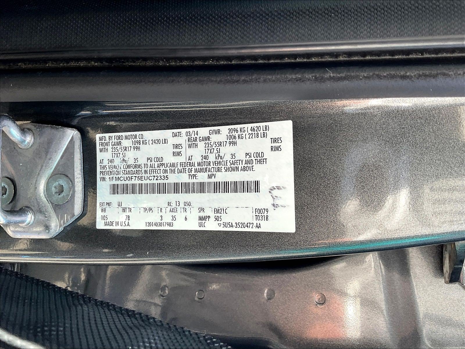 Used 2014 Ford Escape S FWD image 21