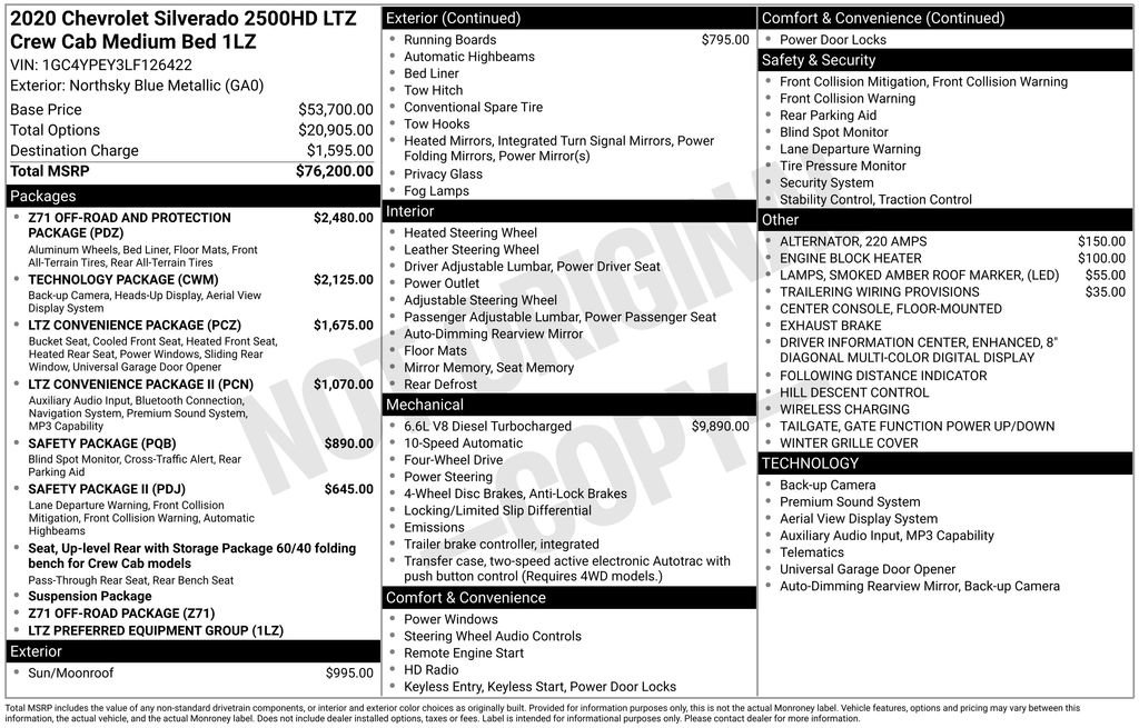 Used 2020 Chevrolet Silverado 2500 LTZ image 12