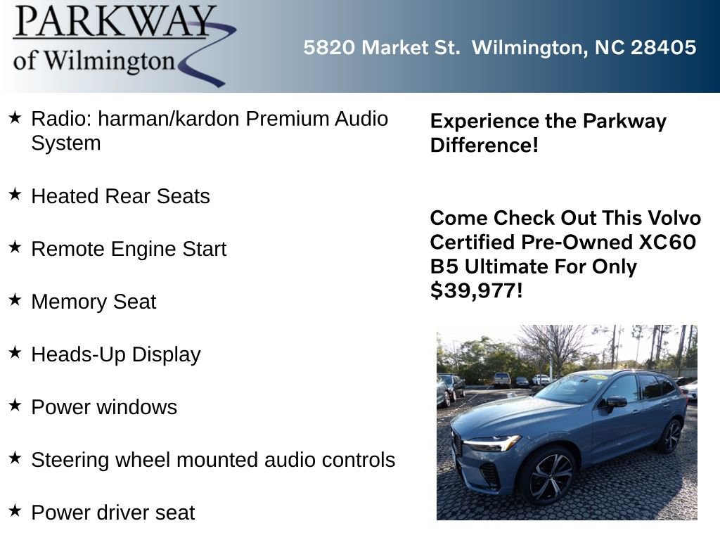 Certified 2023 Volvo XC60 B5 Ultimate w/ Climate Package image 6