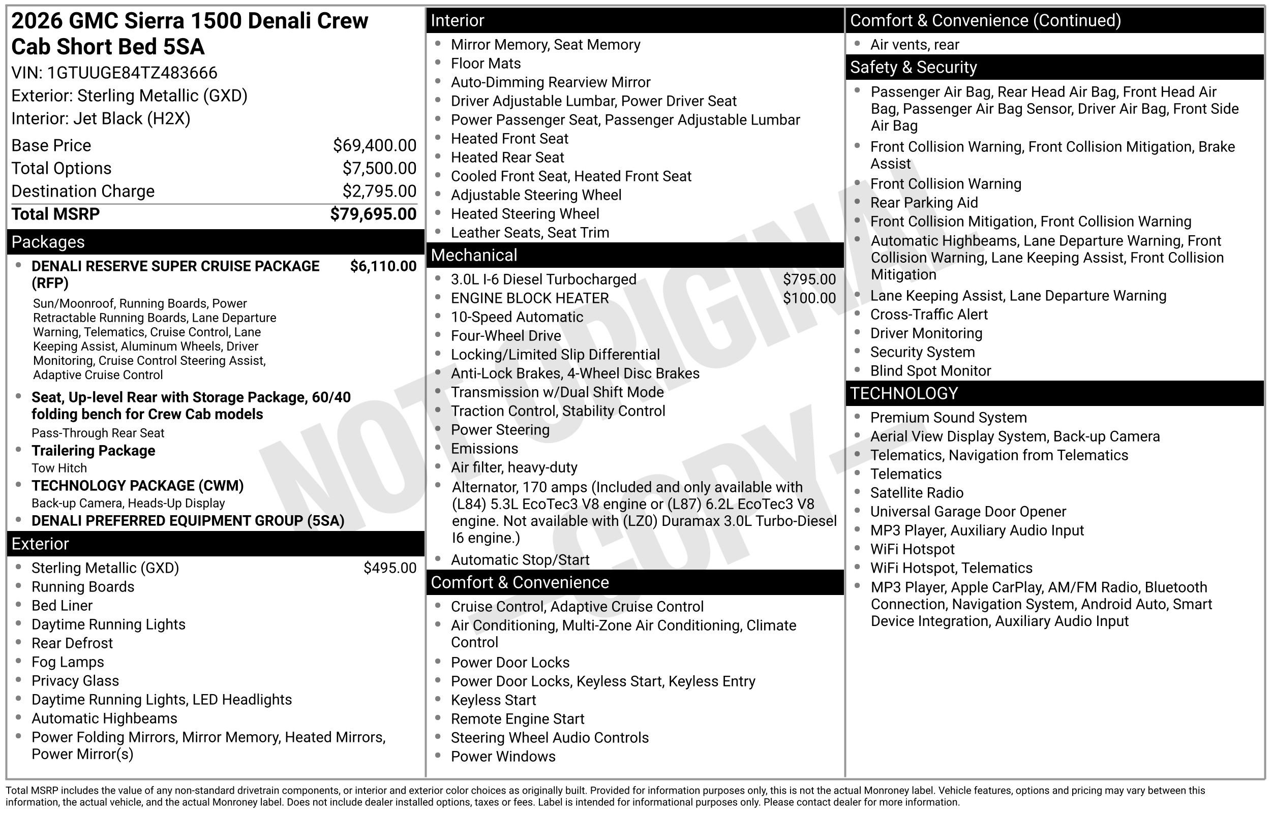 New 2026 GMC Sierra 1500 Denali AWD/4WD image 47