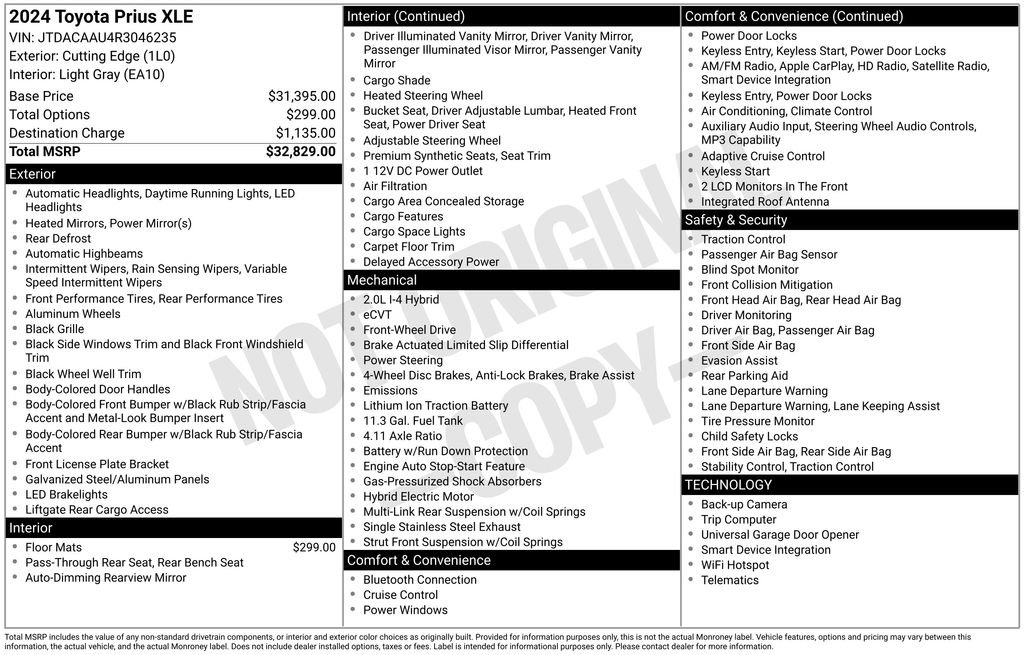 Certified 2024 Toyota Prius XLE FWD image 29