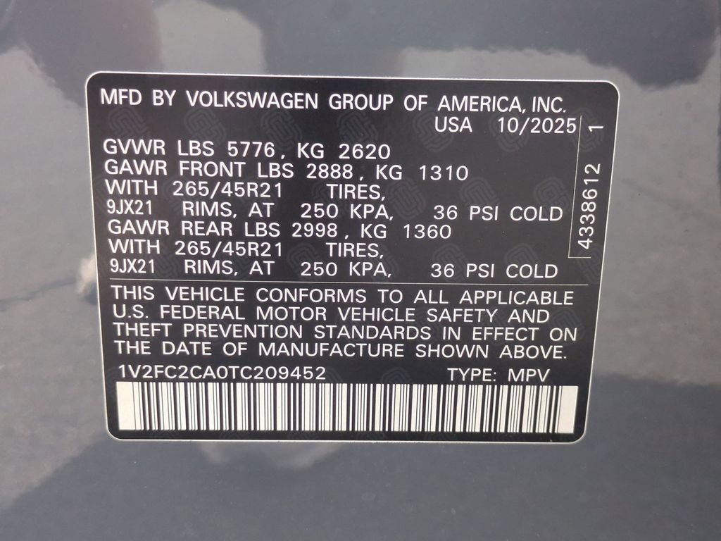 New 2026 Volkswagen Atlas Cross Sport SEL Premium R-Line AWD/4WD image 25
