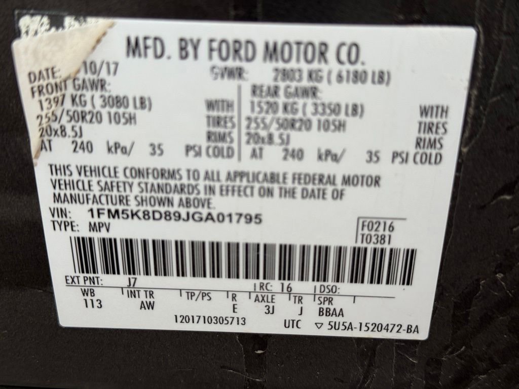 Used 2018 Ford Explorer XLT w/ Equipment Group 202A AWD/4WD image 8