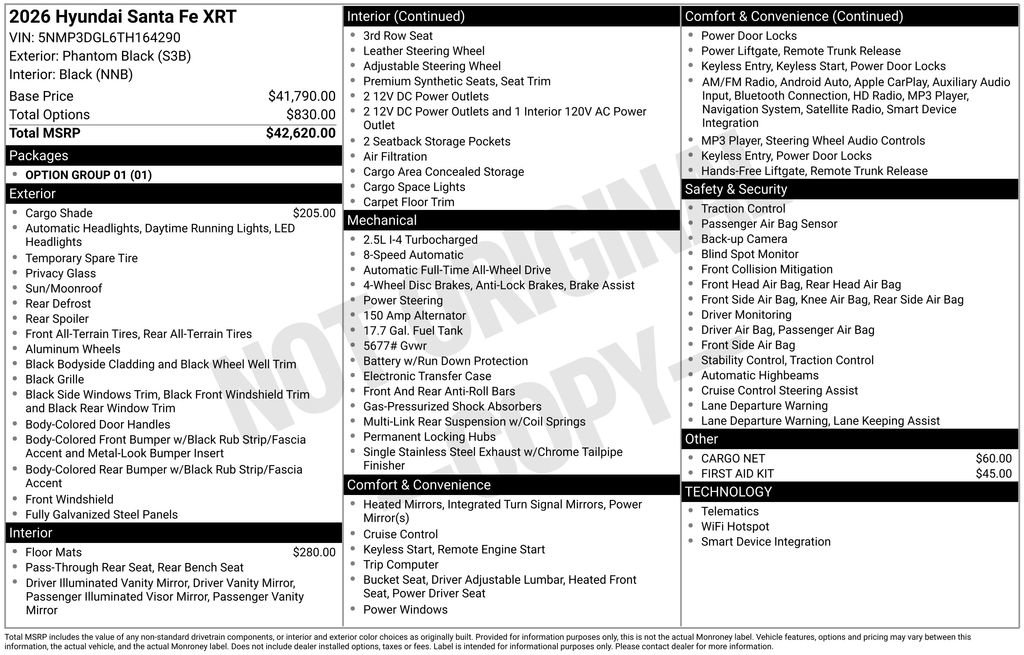 New 2026 Hyundai Santa Fe XRT image 43