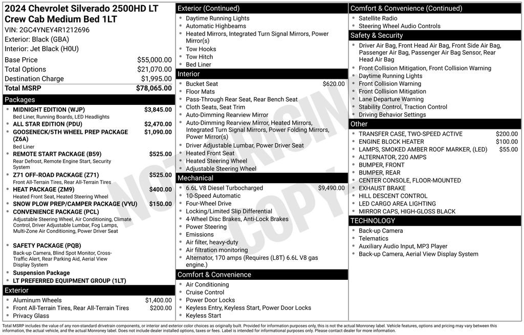 Used 2024 Chevrolet Silverado 2500 LT w/ Midnight Edition image 13