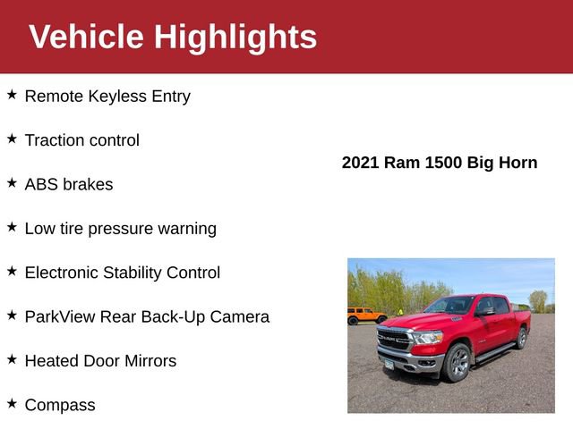 Used 2021 RAM 1500 Big Horn AWD/4WD image 3