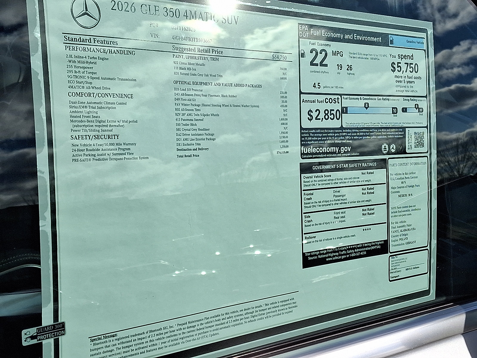 New 2026 Mercedes-Benz GLE 350 4MATIC image 24