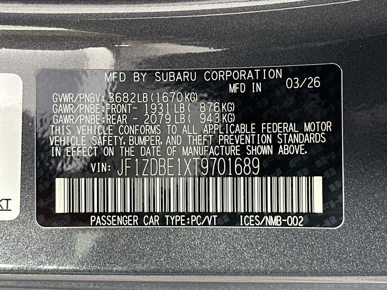 New 2026 Subaru BRZ Limited RWD image 28