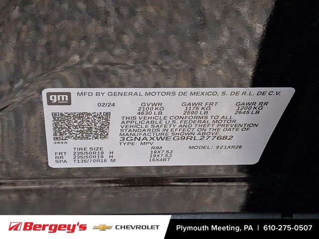 Certified 2024 Chevrolet Equinox RS AWD/4WD image 29