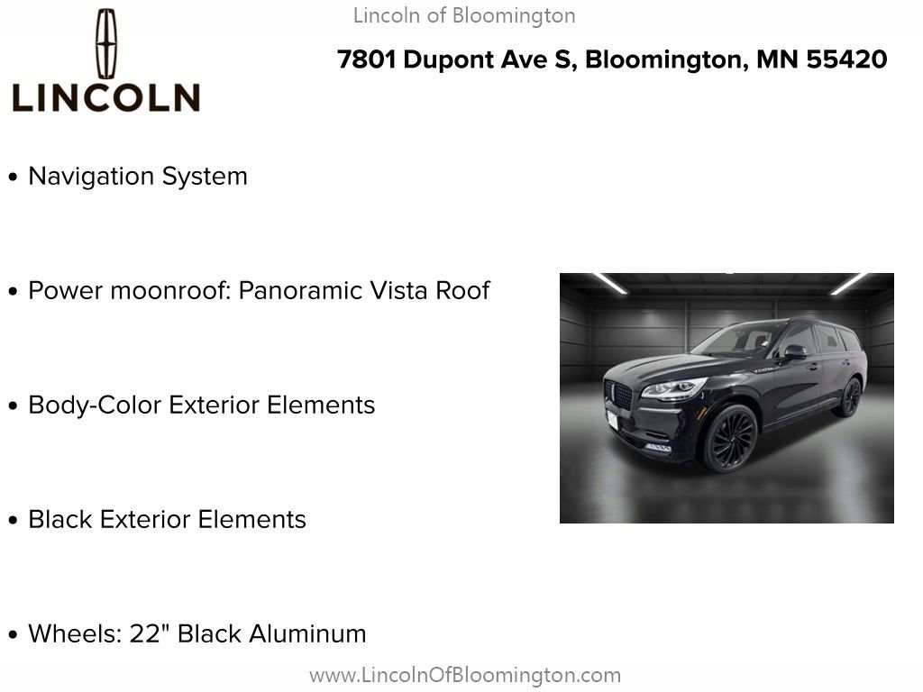 Certified 2023 Lincoln Aviator Black Label w/ Jet Package image 9